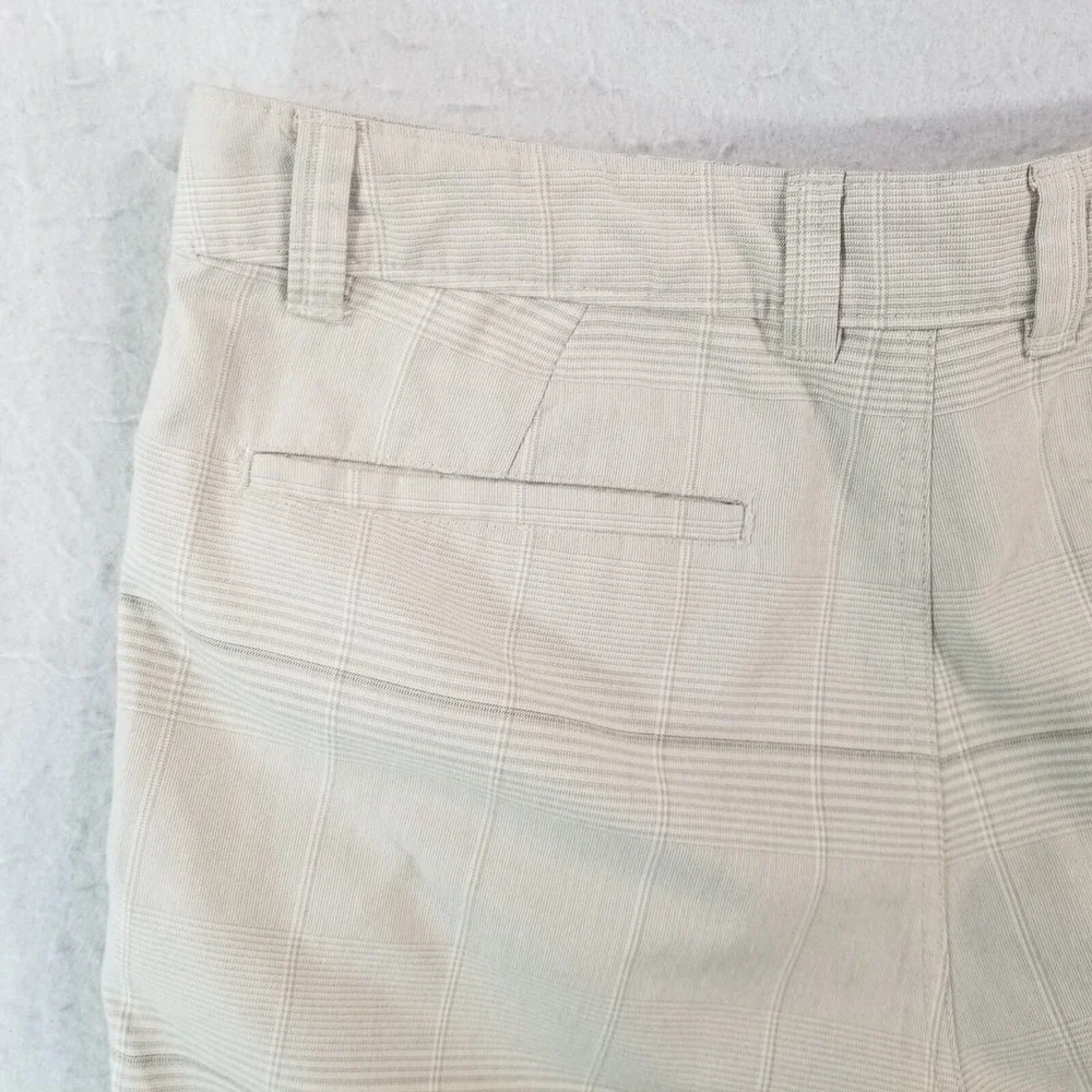 O'Neal shorts men's 34x10 beige plaid Bermuda outdoor Beach surf